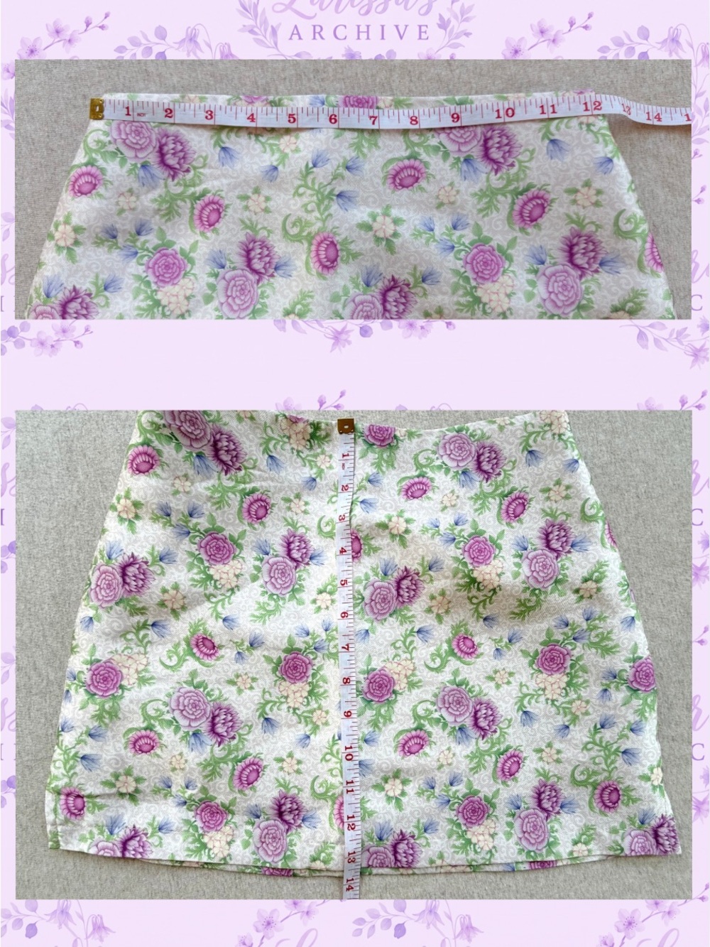 Sugar Thrillz Dolls Kill Blooming Polaroid Fever Floral Jacquard Mini Skirt | XS - Picture 6 of 9